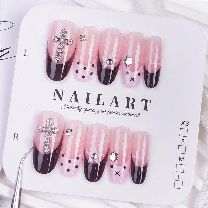 Artificial nails with decorative 3D designs Bowlift