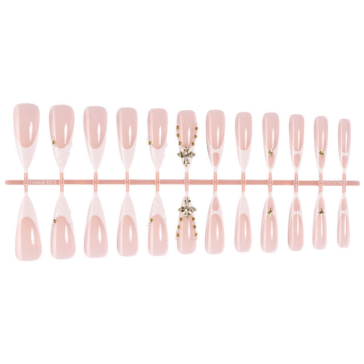 Elegant artificial nail set with unique embellishments Bowlift
