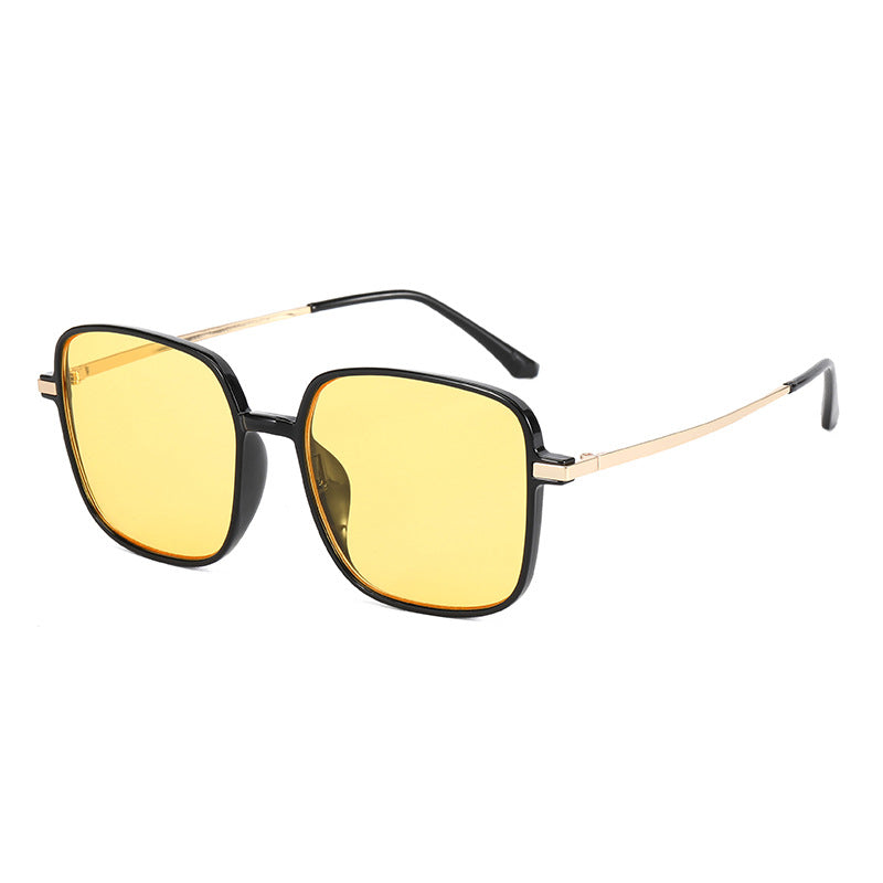 Women's square designer glasses with delicate metal frame Bowlift