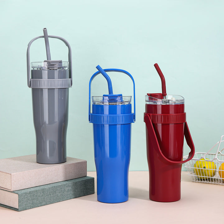 Women's drinking cup with straw Bowlift