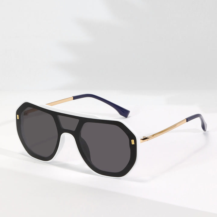 Women oversized geometric sunglasses with elegant frame Bowlift