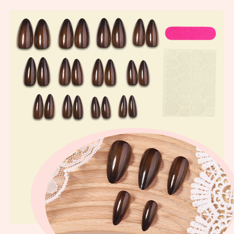 Artificial nail set with elegant drop shapes Bowlift