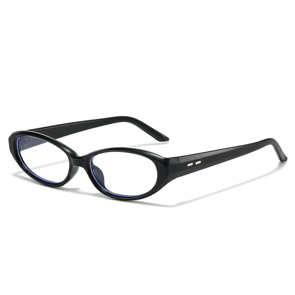 Sleek Retro-Inspired Oval Sunglasses Bowlift