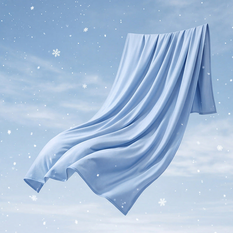 Ladies' soft flowing cashmere-like thermal scarf with anti-pilling and windproof inner side Bowlift
