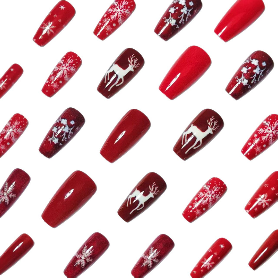 Festive Winter-Themed 3D Nail Art Bowlift