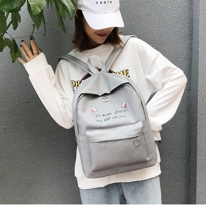 Cute Cartoon Animal-Themed Backpack Bowlift