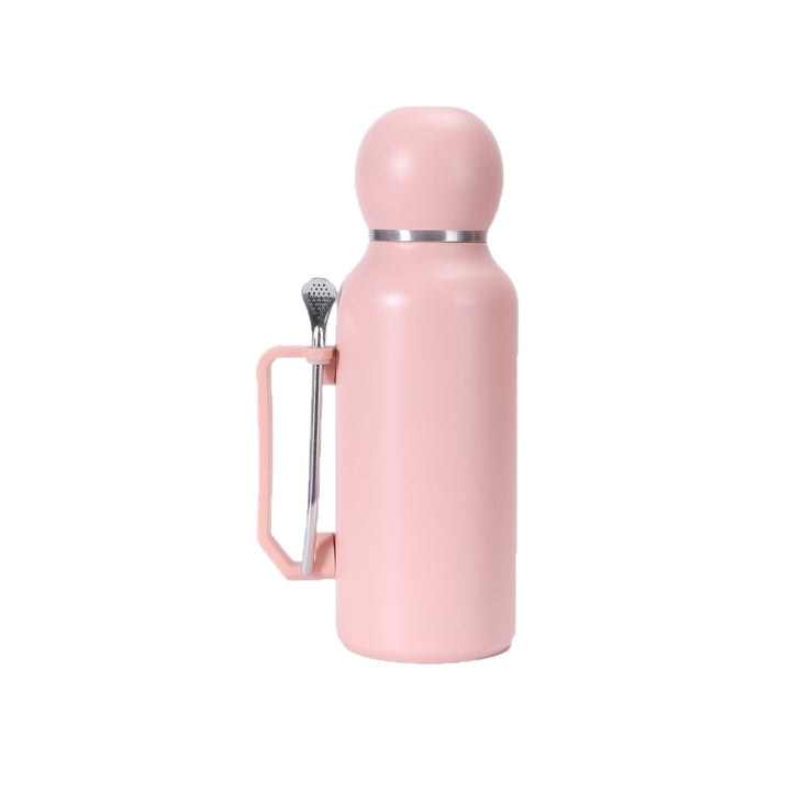 Women practical insulated bottle with integrated tea strainer Bowlift