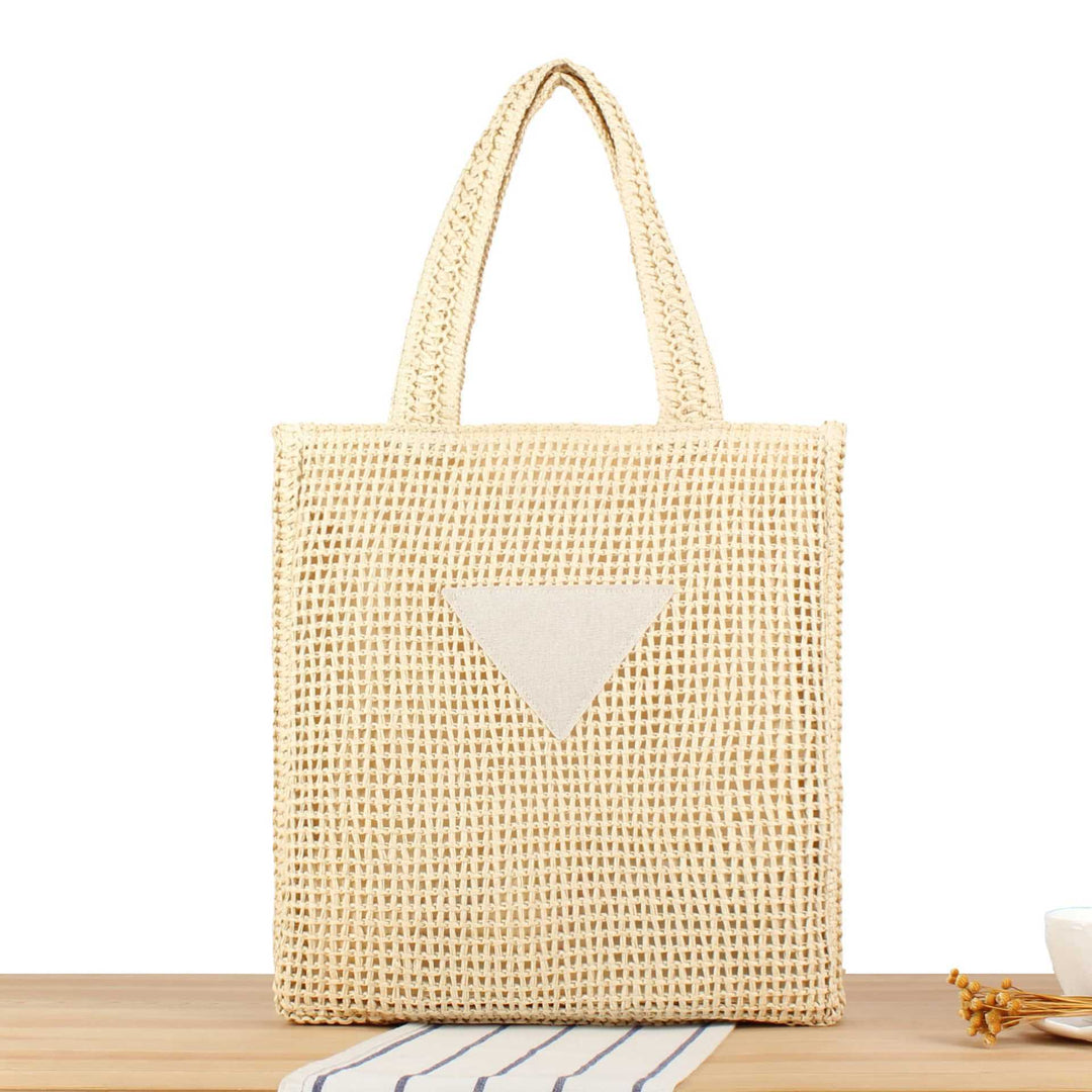 Handbag Made of Natural Wicker with Minimalist Details Bowlift