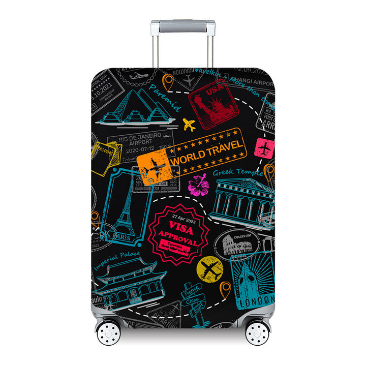 Women's Hard Shell Travel Suitcase with Custom Statement Design Bowlift