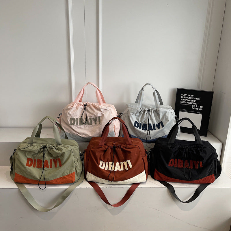Multifunctional Travel Bag with Water-Repellent Material and Adjustable Shoulder Strap Bowlift