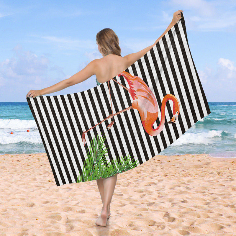 Beach towel with creative heart design Bowlift
