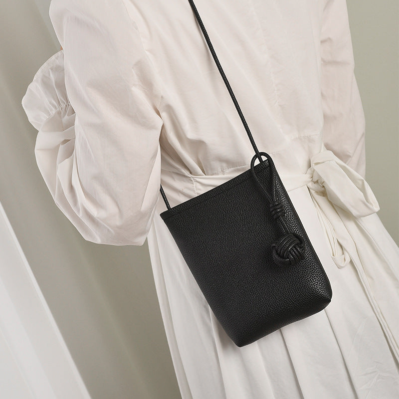 Crossbody Leather Mini Pouch Bowlift