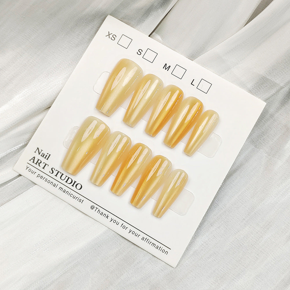 Artificial nails with Elegant Ombre Design Bowlift