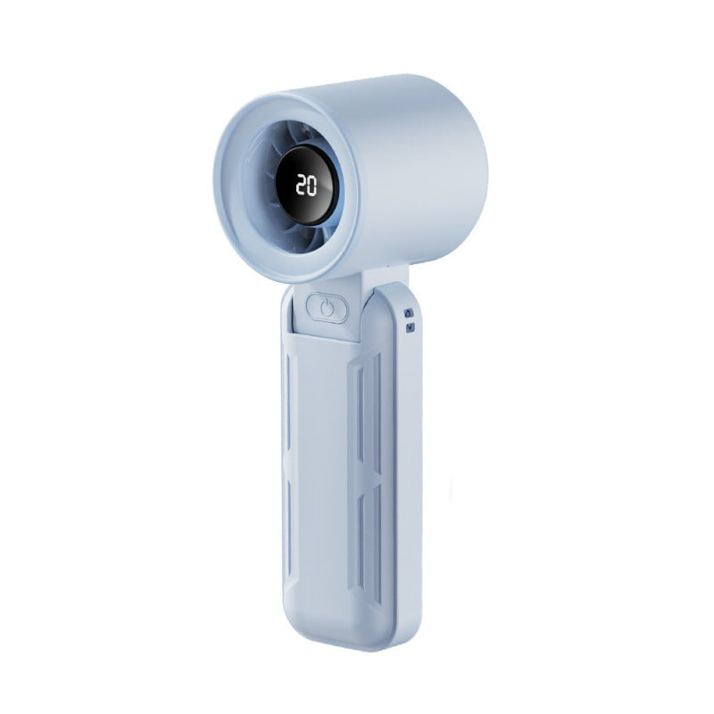 Women portable mini fan with LED display Bowlift