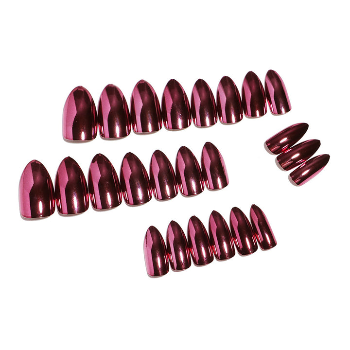 Premium Glossy Almond-Shaped Press-On Nails Bowlift 1787225060