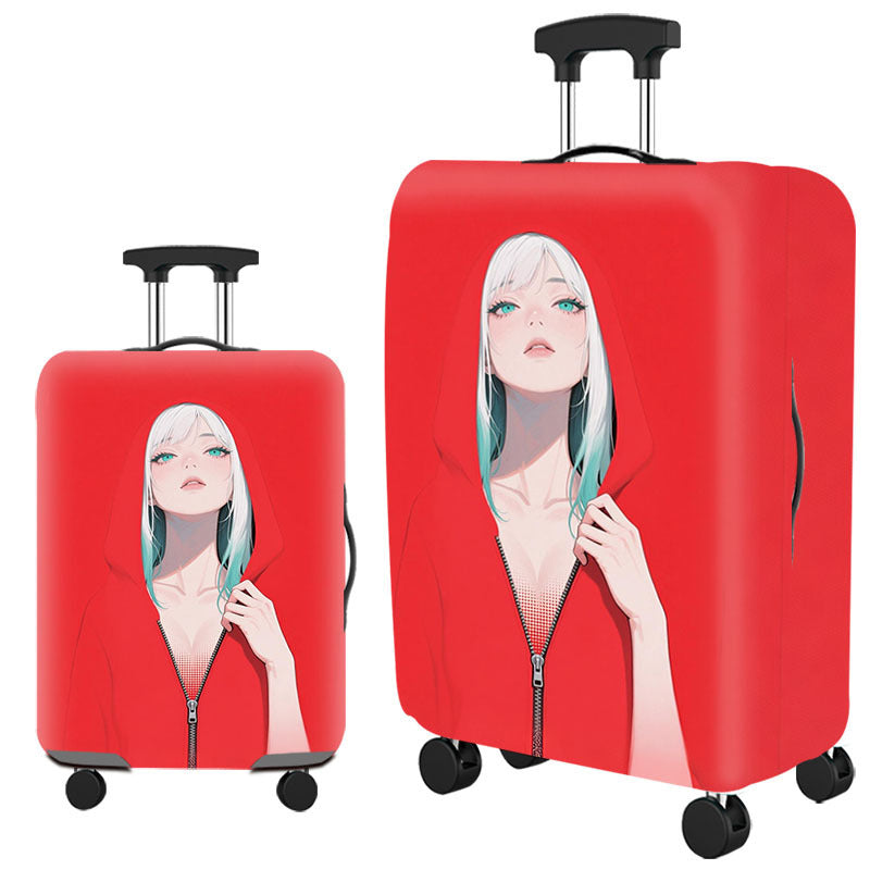 Unisex Hard-shell Suitcase with Playful Hedgehog Design Bowlift