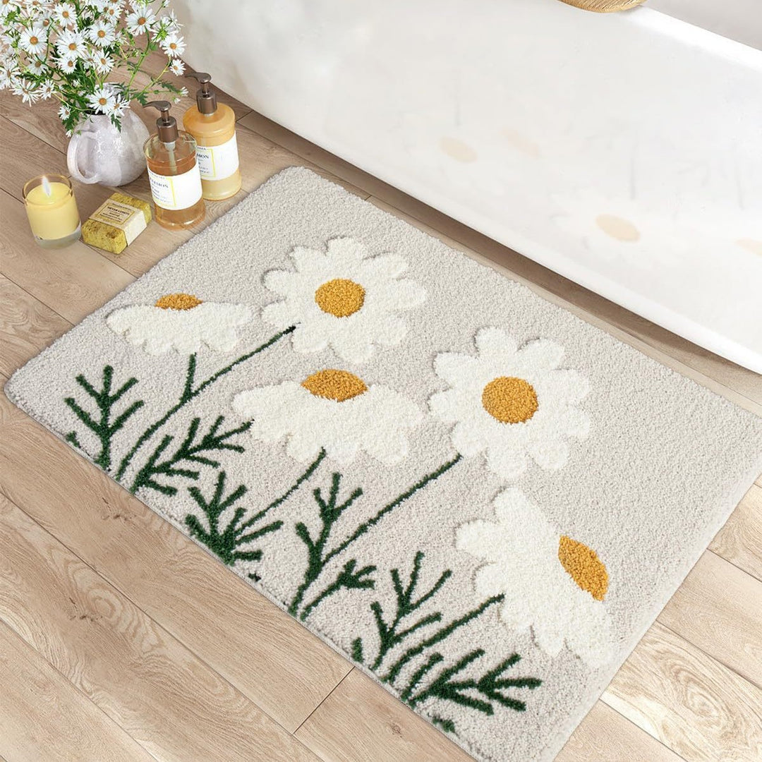 Plush Cat Theme Bath Mat