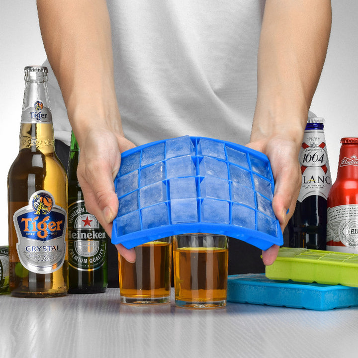 Flexible Silicone Ice Cube Tray Bowlift