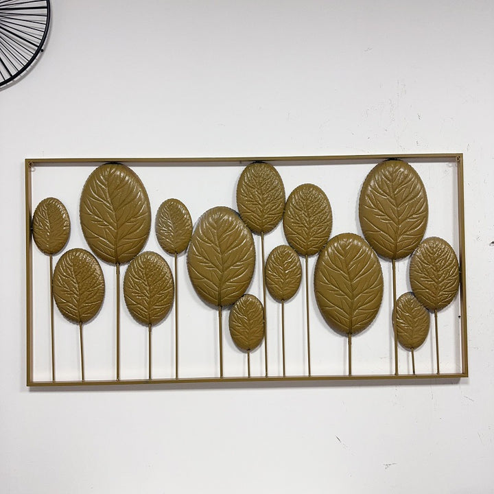 Decorative Metal Leaf Wall Art Sculpture Bowlift