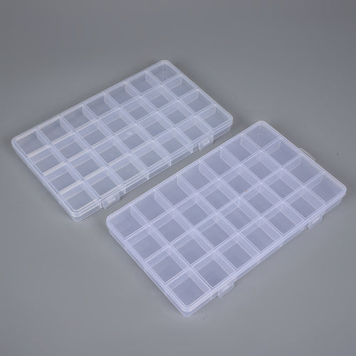 Transparent Multi-Compartment Storage Organizer Box Bowlift