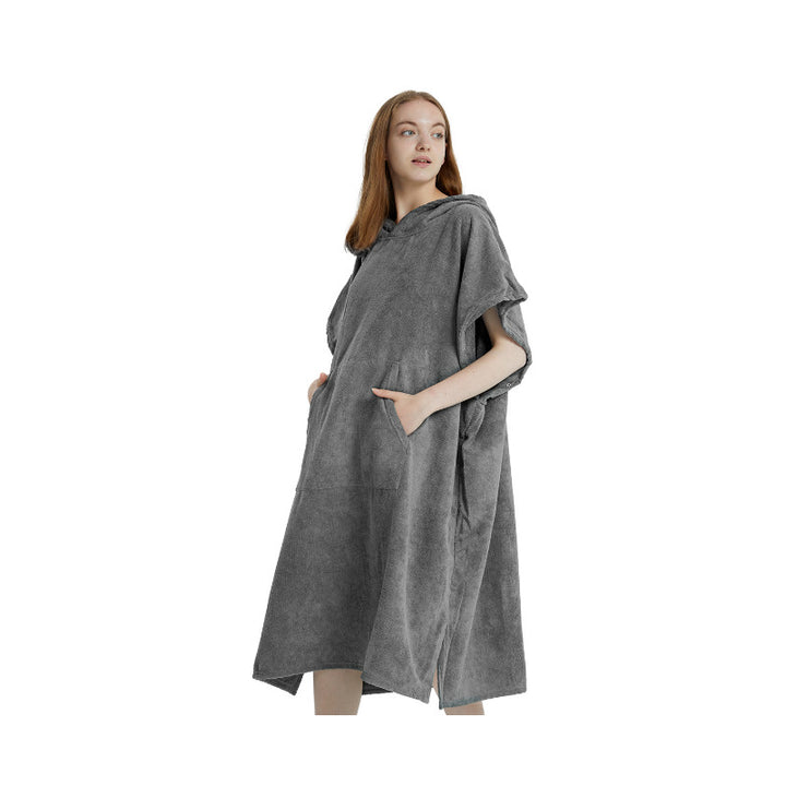 Women's Cozy Hooded Bathrobe Bowlift