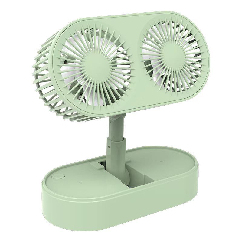 Dual-Blade Portable Desk Fan Bowlift