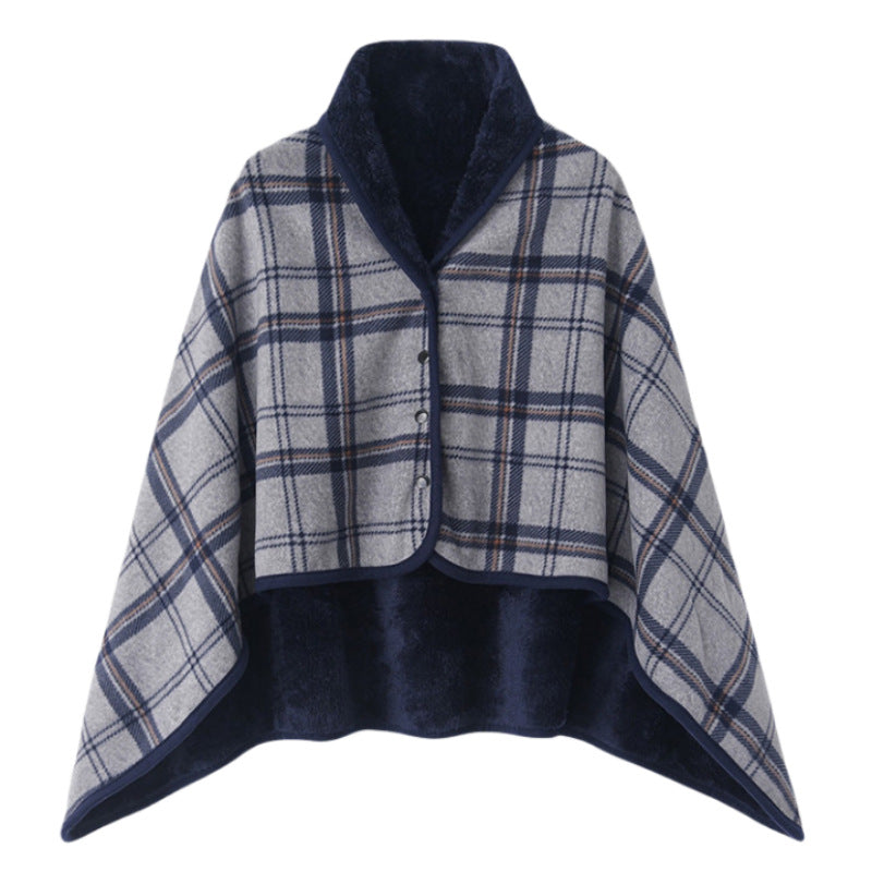 Women's stylish throw blanket with button closure Bowlift