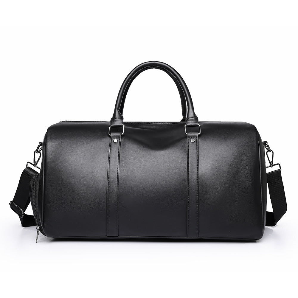 Premium Leather Weekend Travel Duffel Bag Bowlift