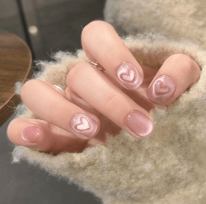 Artistic Press-On Nail Set with Unique Bow Designs Bowlift