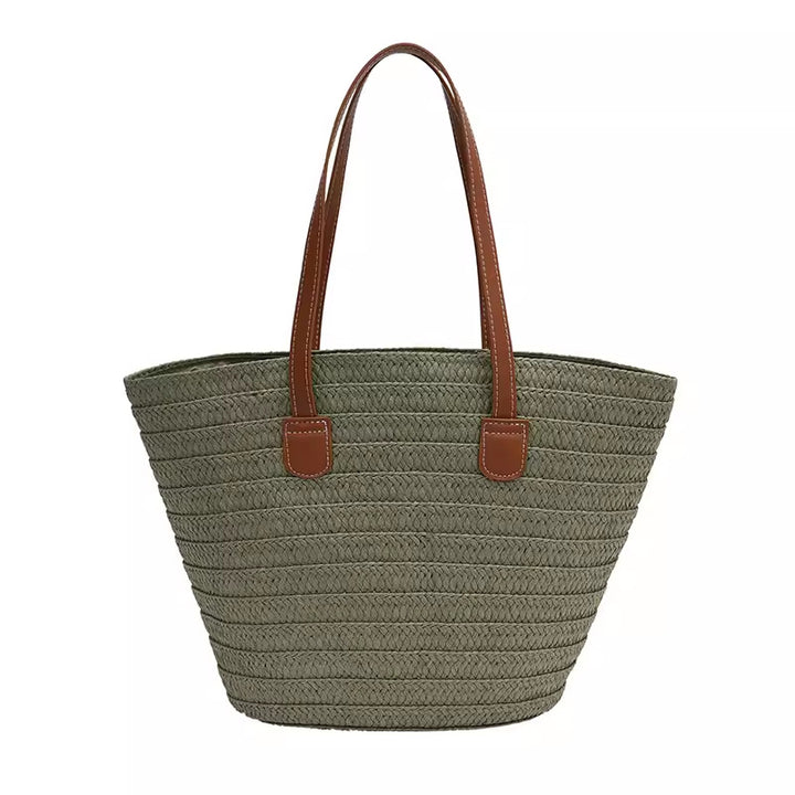 Designer tote bag with elegant faux leather handles Bowlift