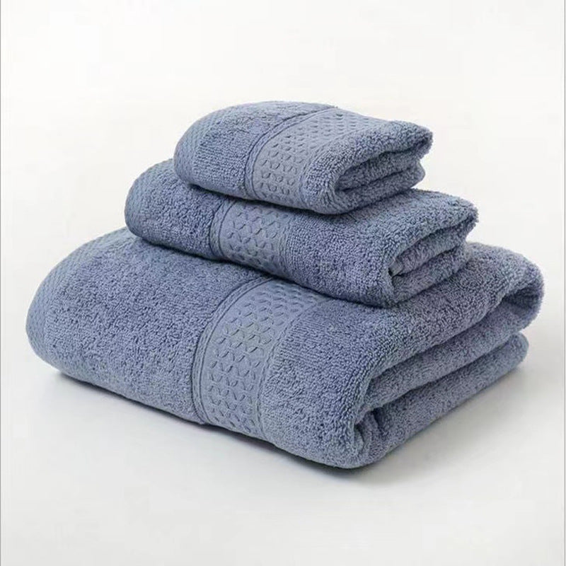 Terry Bath Towel Set with Elegant Structure Bowlift