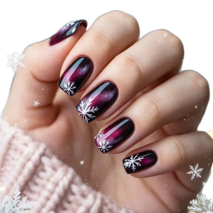 Winter-Themed Detailed Nail Art Bowlift
