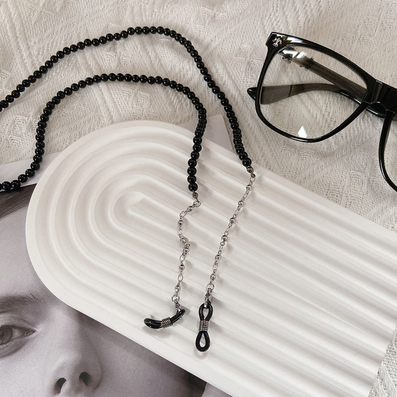 Fashionable glasses strap made of pearls Bowlift