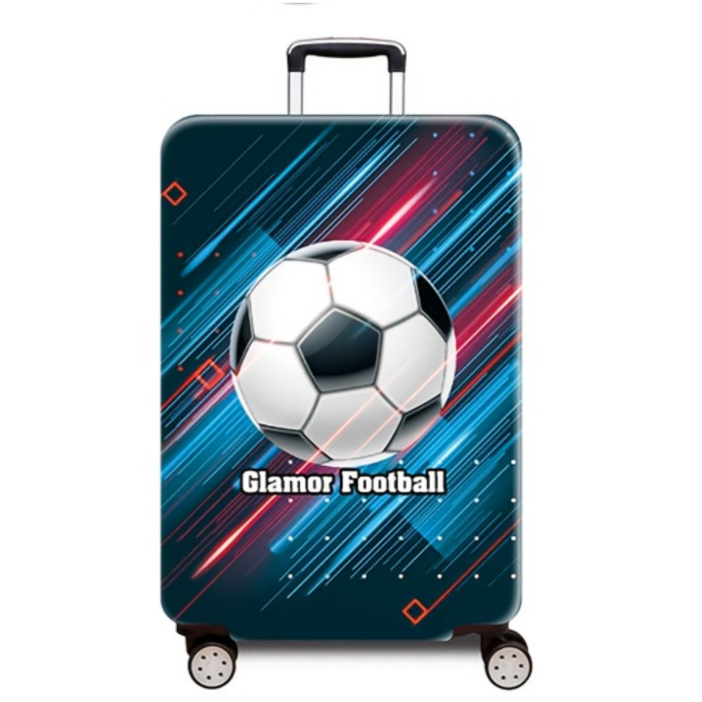 Women's hard-shell suitcase with dynamic football motif Bowlift
