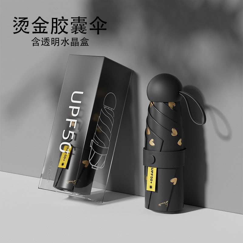 Ladies UV Protection Folding Umbrella with Innovative Design Bowlift