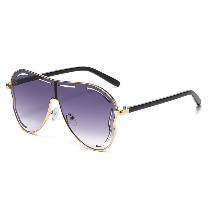 Men's Aviator-Style Shield Sunglasses Bowlift