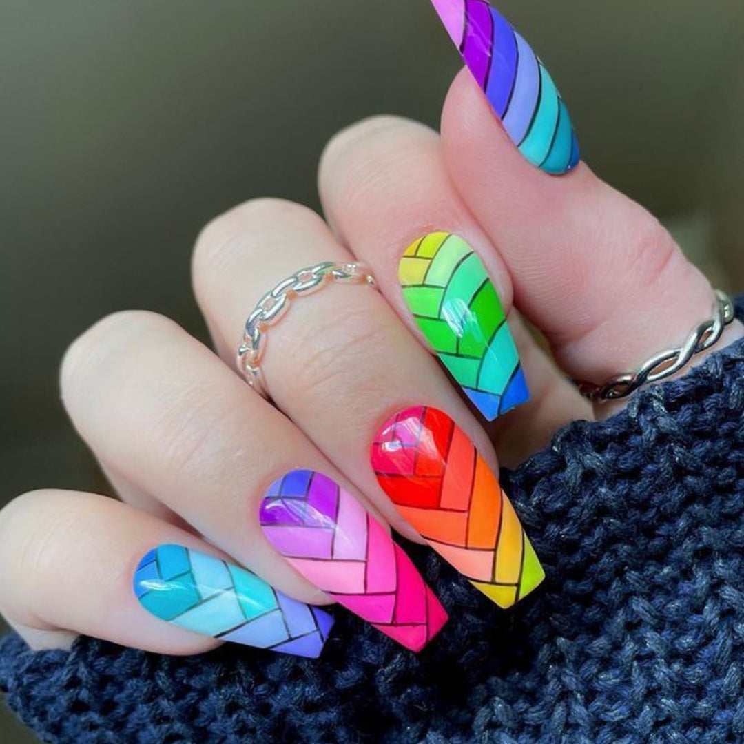 Colorful Braided Nail Art Set Bowlift