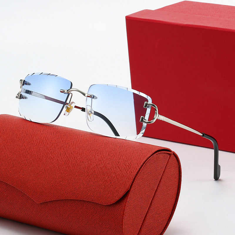 Ladies elegant half-frame corrective glasses Bowlift