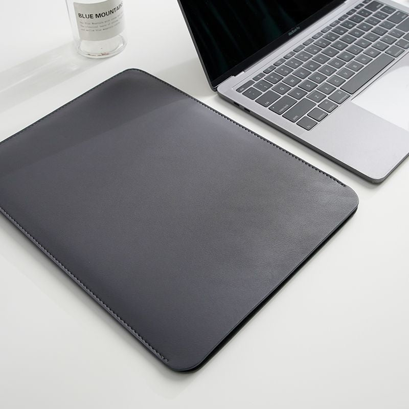 Sleek Leather Laptop Sleeve Bowlift