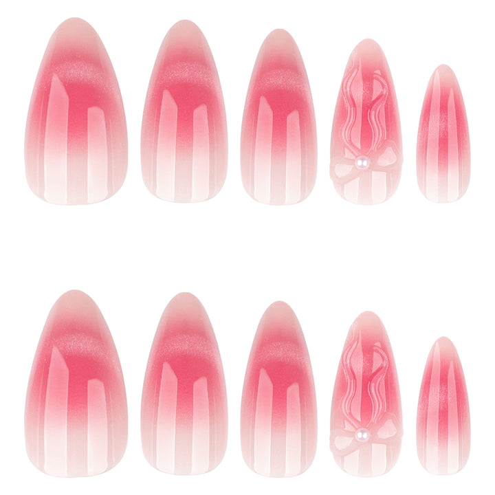 Artistic stiletto nails with elegant French tips and floral design Bowlift