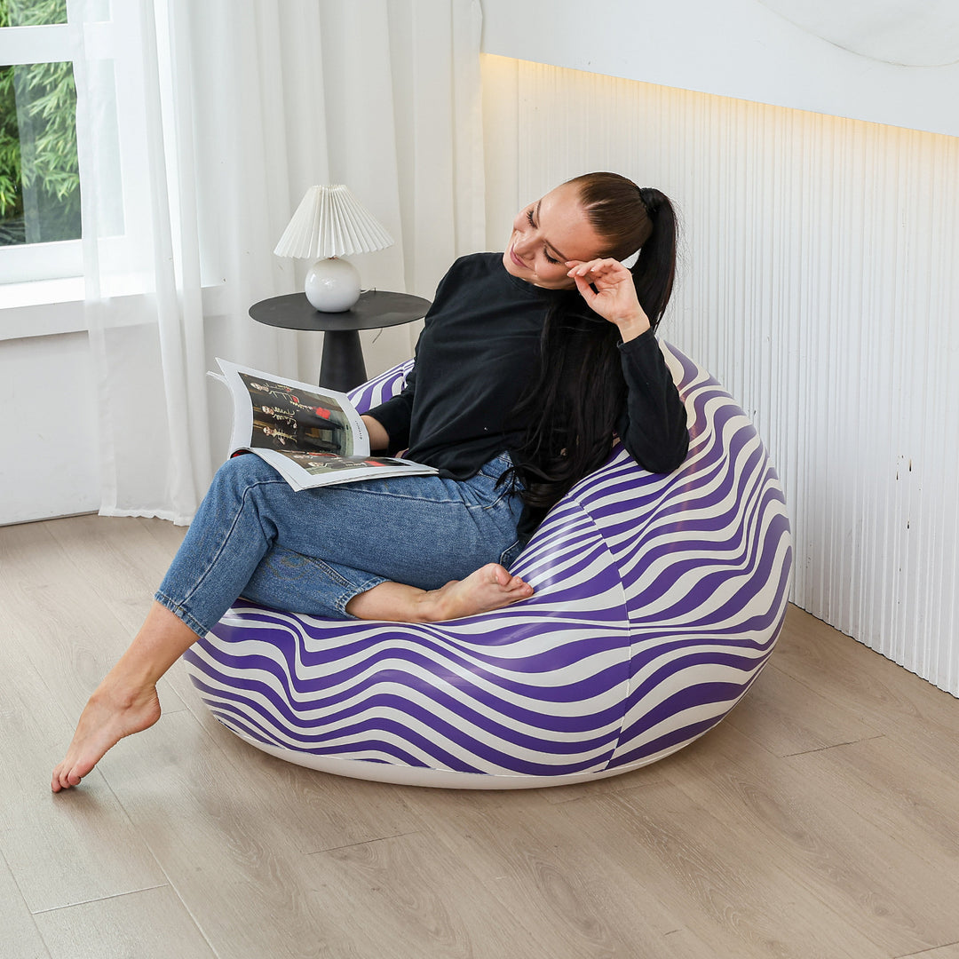 Women Inflatable Comfort Sofa with Ergonomic Backrest Bowlift