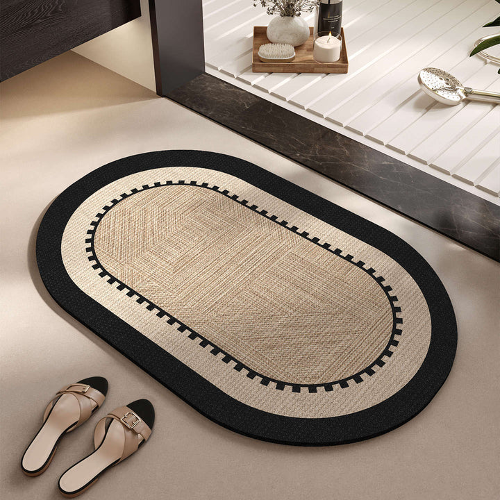 Elegant Woven Bath Mat Bowlift
