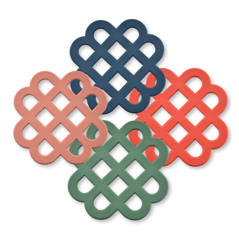 Heat-resistant silicone coaster with decorative design Bowlift