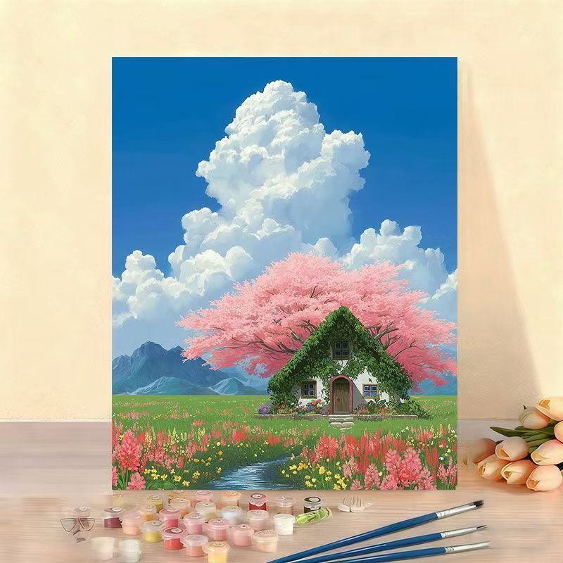 DIY Scenic Home Landscape Paint by Numbers Art Kit Bowlift