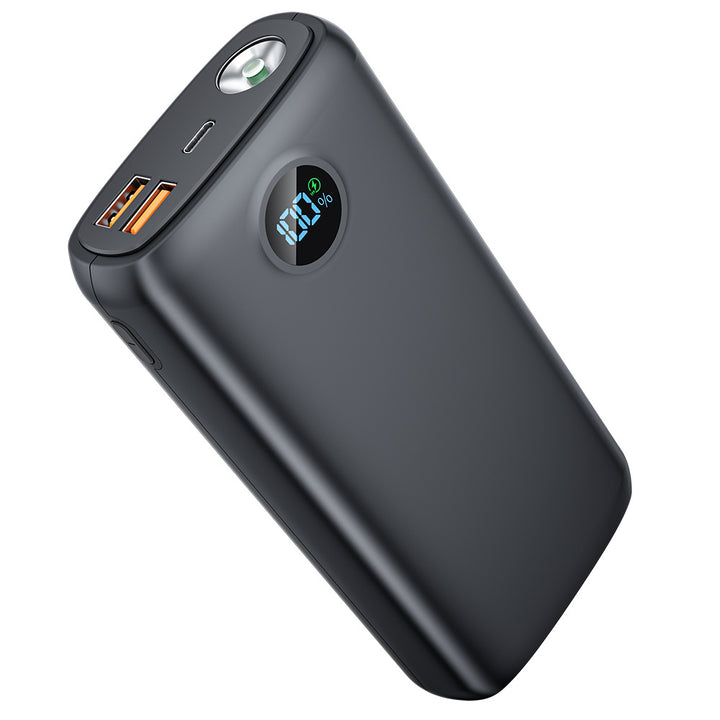 Power bank with integrated LED flashlight and digital display Bowlift