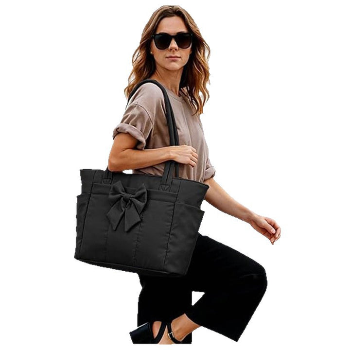 Elegant shopping bag with side pockets Bowlift