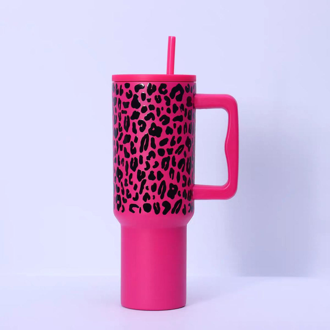 Ladies drinking cup with unique leopard pattern Bowlift