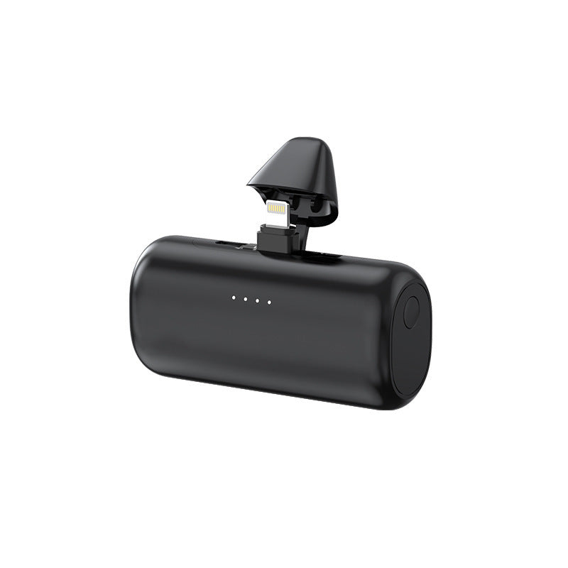 Portable power bank with integrated Lightning cable and LED charging indicator Bowlift