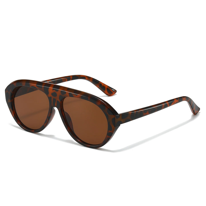 Oversized Geometric Aviator Sunglasses Bowlift