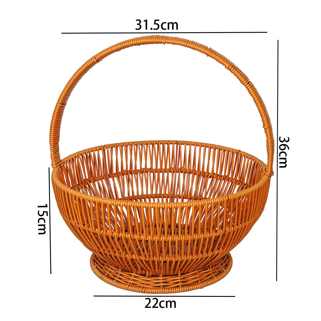 Women Handcrafted Basket with Handle Bowlift